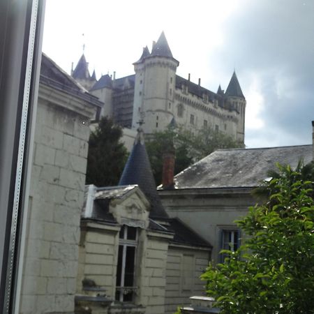Vue Sur Chateau Et Loire Saumur Kültér fotó